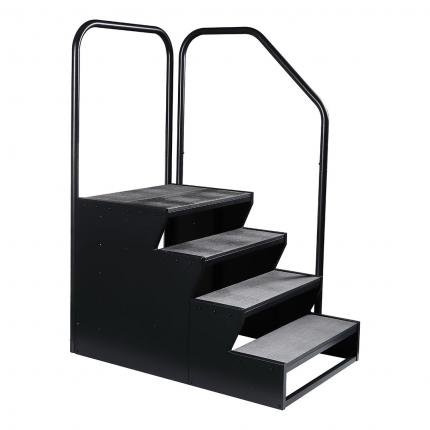 Treppe Set mit 2 Geländer - 4 Stufen