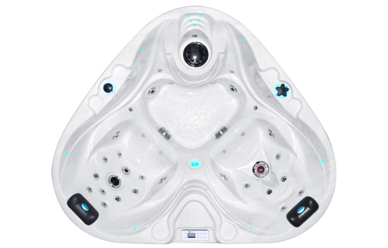 Herzförmiger Whirlpool 200 cm Durchmesser für 2 Personen