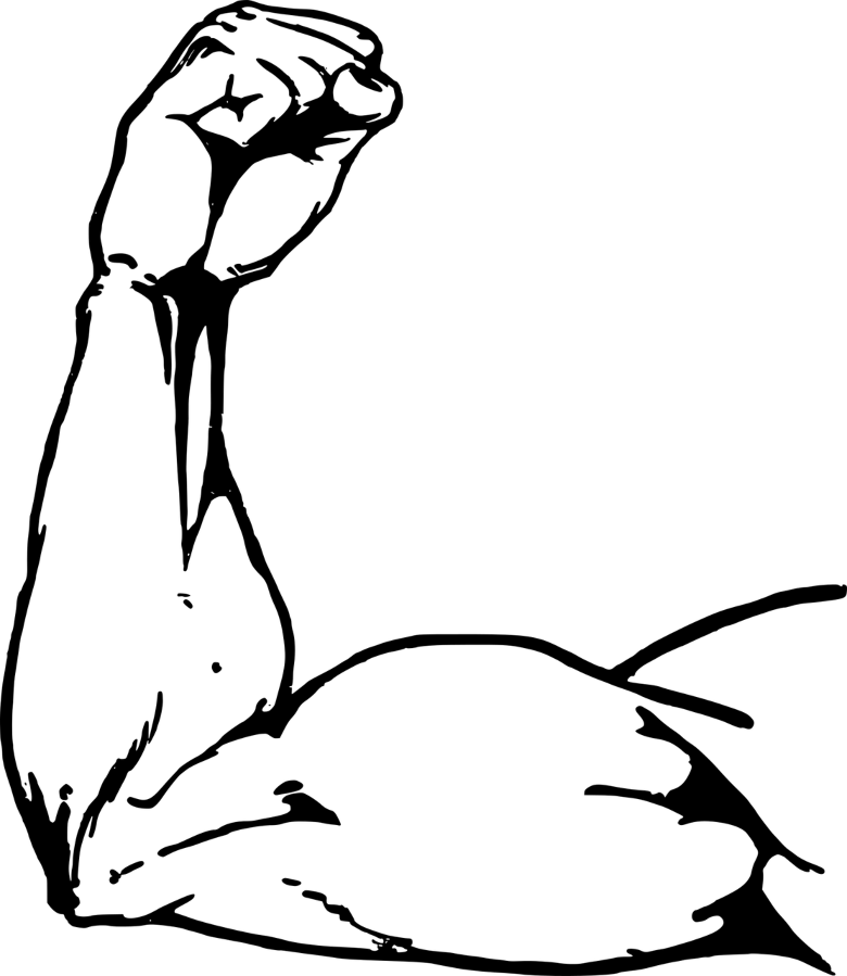 muskulöser Arm - Grafik