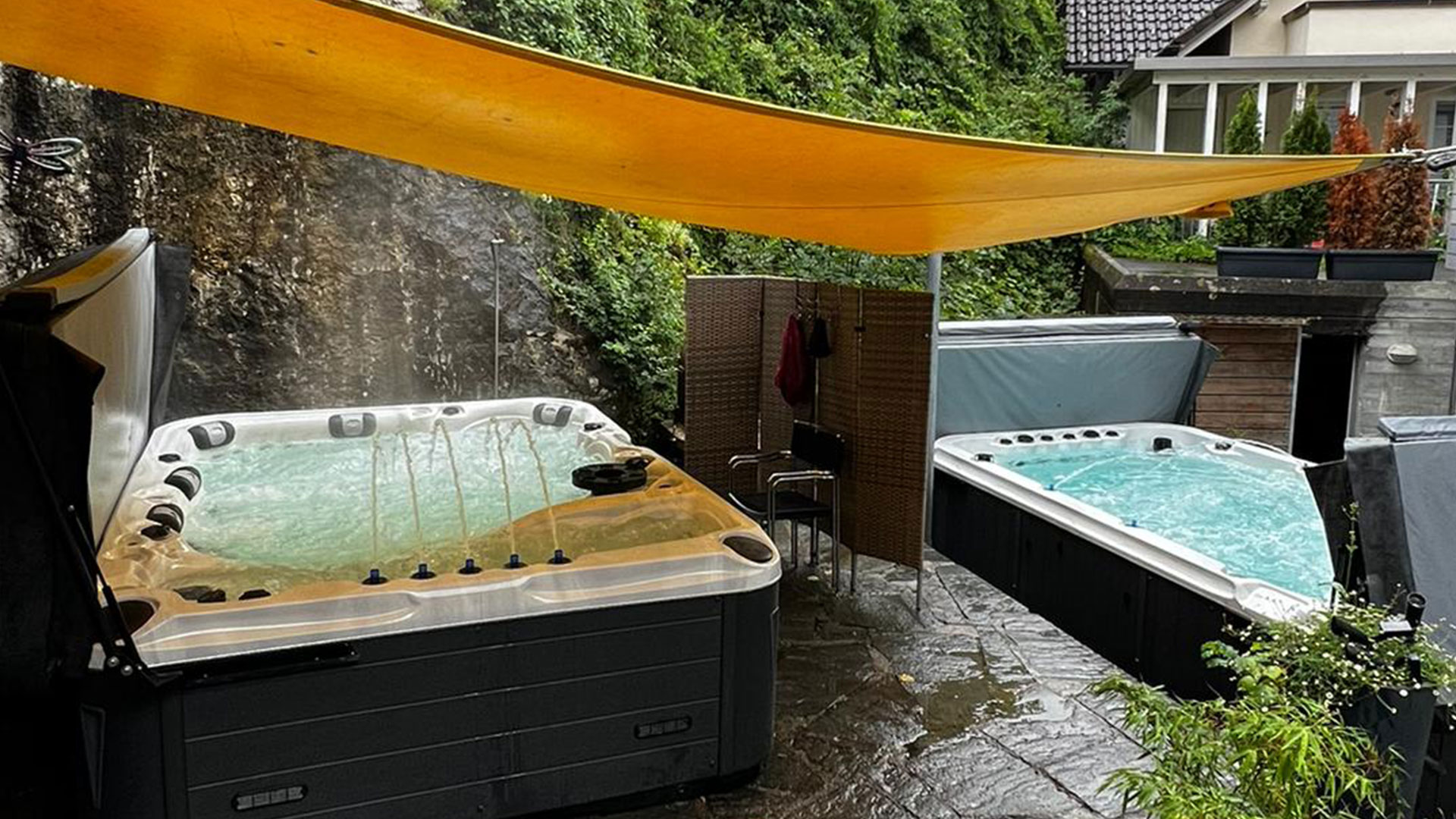 Whirlpool und Swim Spa beides