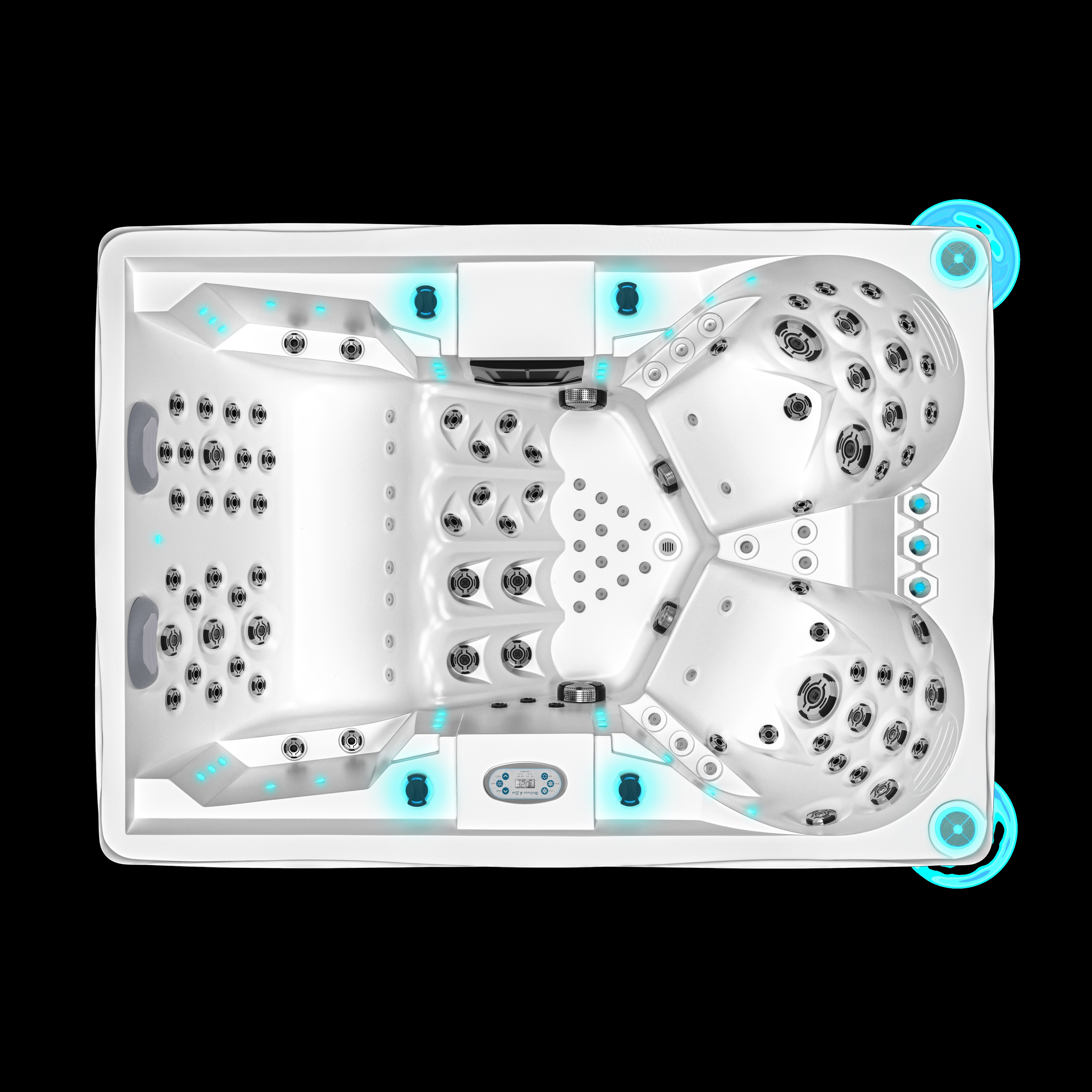 Whirlpool Long Island 2024 **Platin Version** Pool mit Palmen