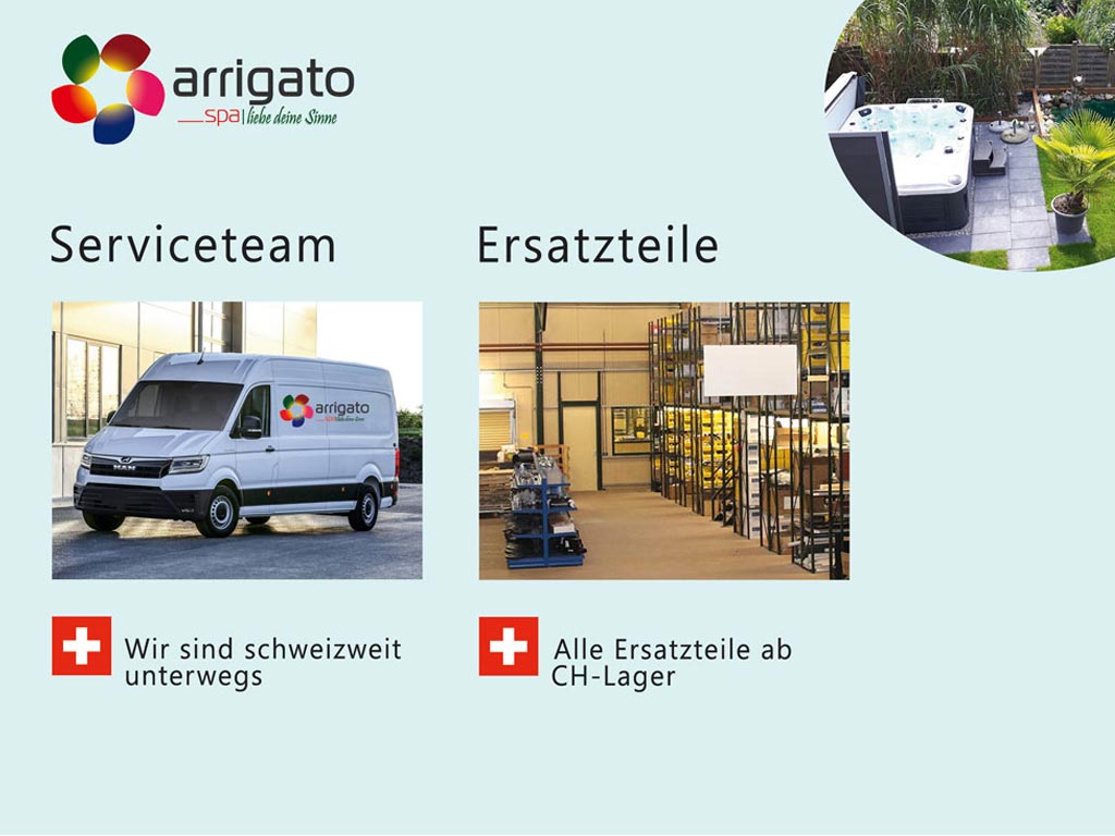 Reparaturen und Services für Whirlpools