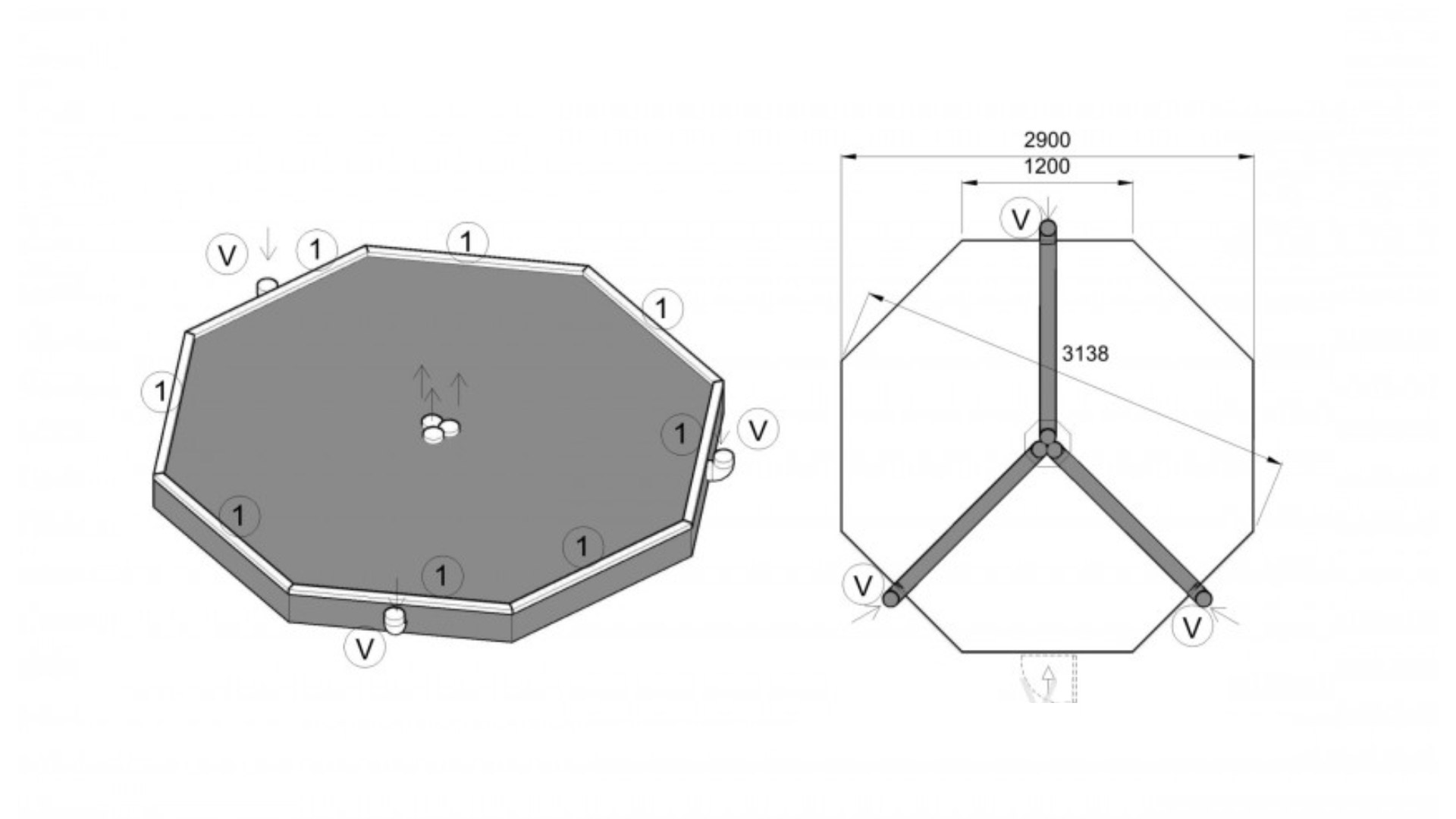 Grillhaus Fundament 6.9m2