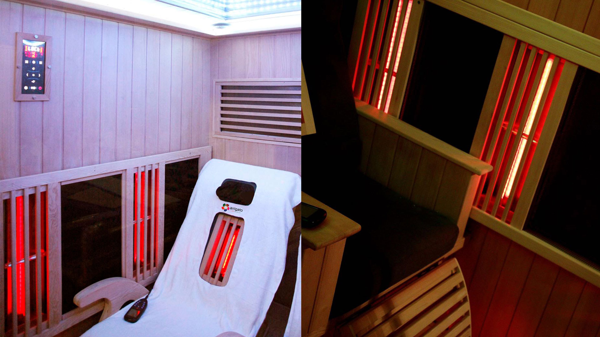 Infrarotkabine mit Massage Infrarotkabine mit Massage