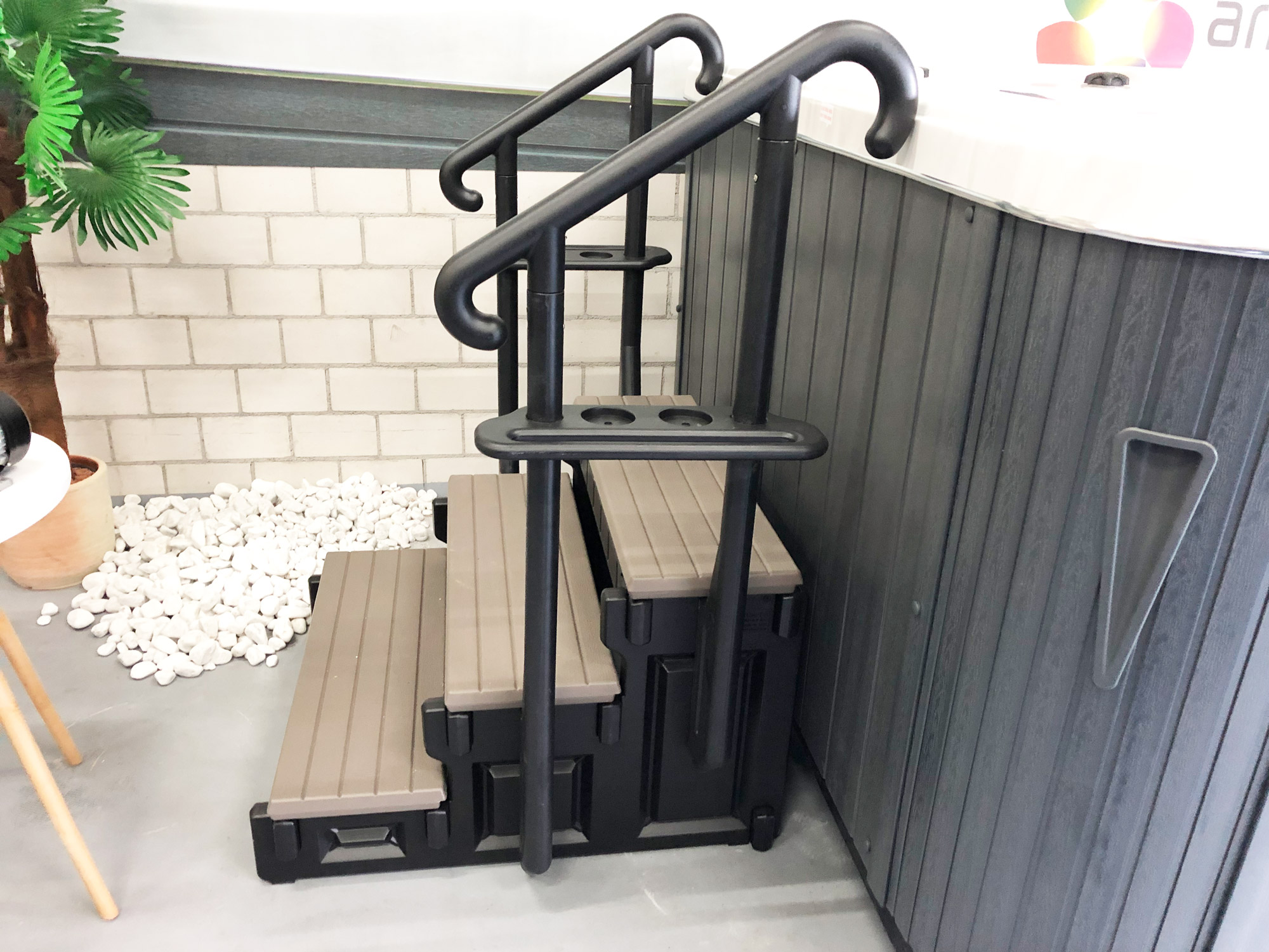 3 Stufen Treppe Holz Treppe 3-Stufig mit Einstieghilfe | Arrigato GmbH