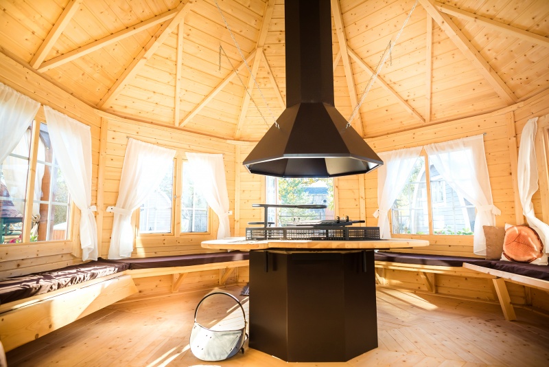 Pavilion 14.9 m² mit Grill und Kamin