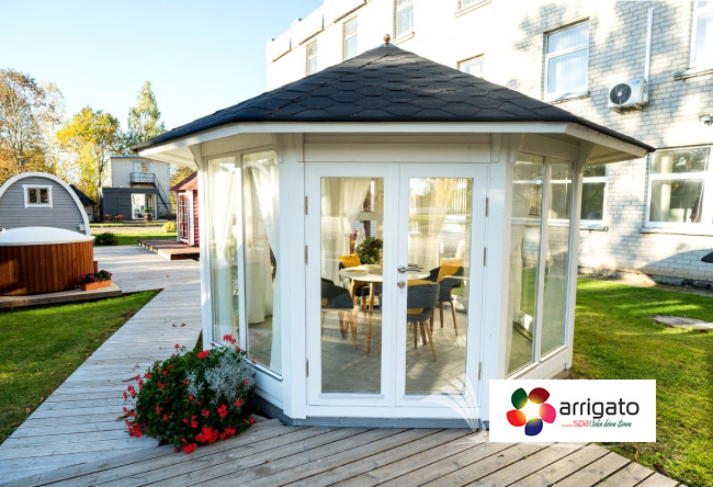 Pavilion 10m2 Cape Coral mit grossen Fenstern