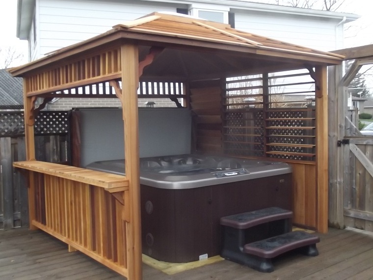 Whirlpool Gazebo Pavillon aus Zedernholz