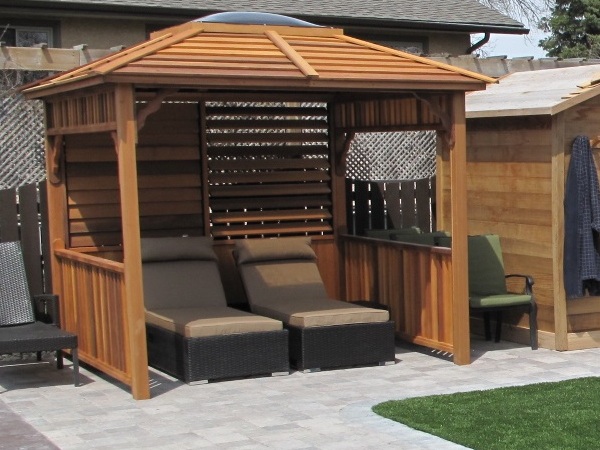 Whirlpool Gazebo Pavillon aus Zedernholz