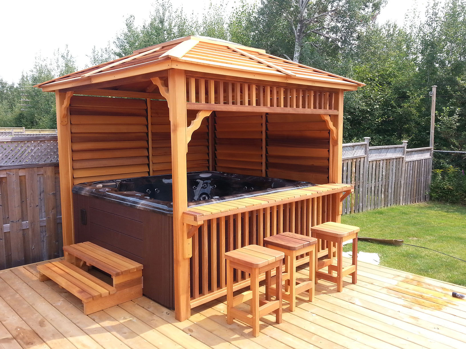 Whirlpool Gazebo Pavillon aus Zedernholz