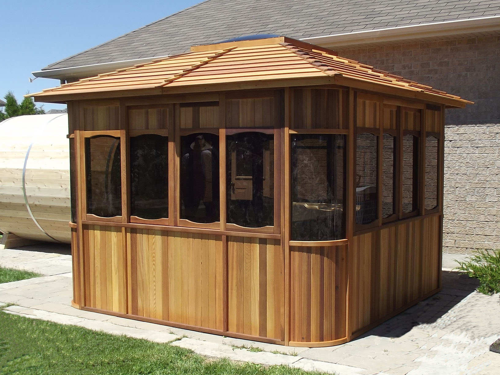 Pavillon Astfreies rotes Zedernholz