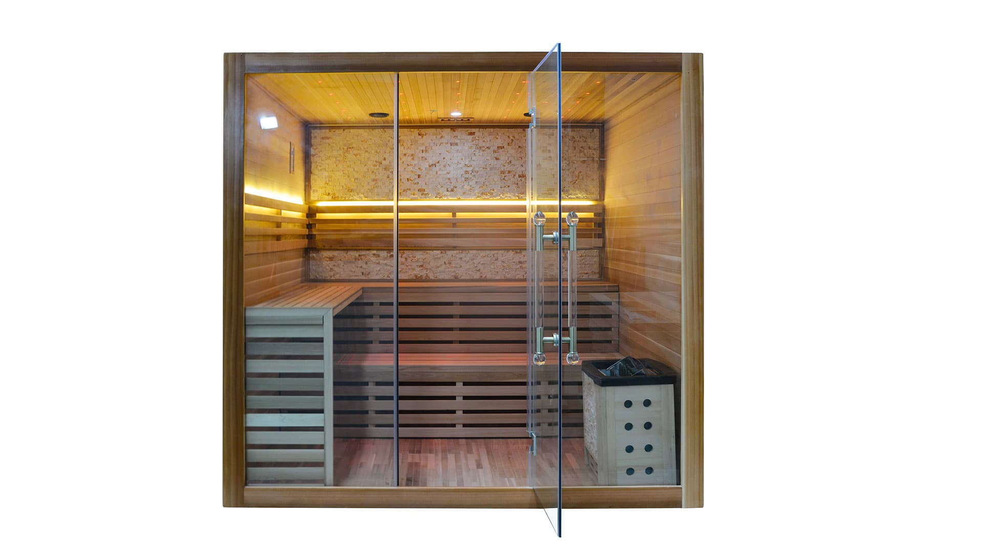 Innen Sauna Zedernholz 220 **SHOWROOM MODELL**