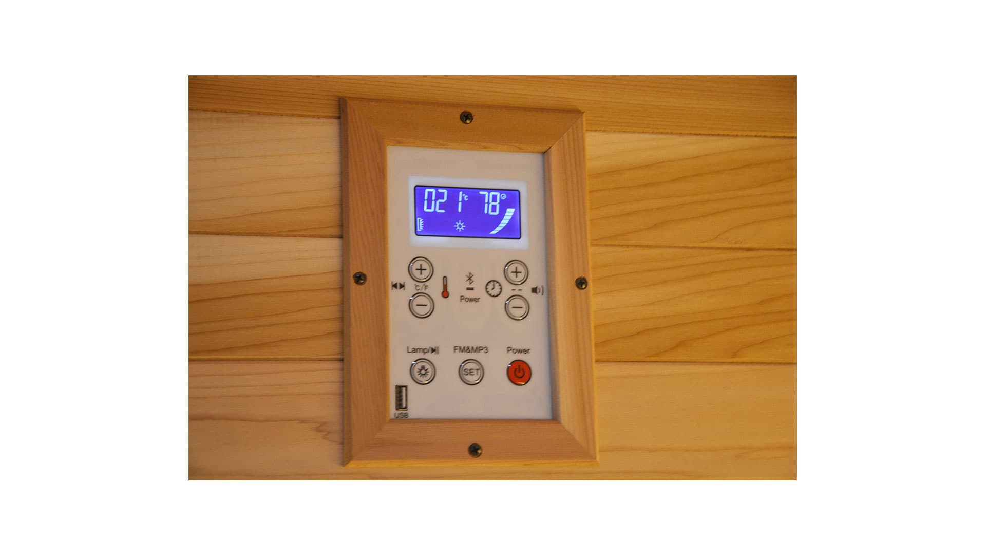 Innen Sauna Zedernholz 220 **SHOWROOM MODELL**