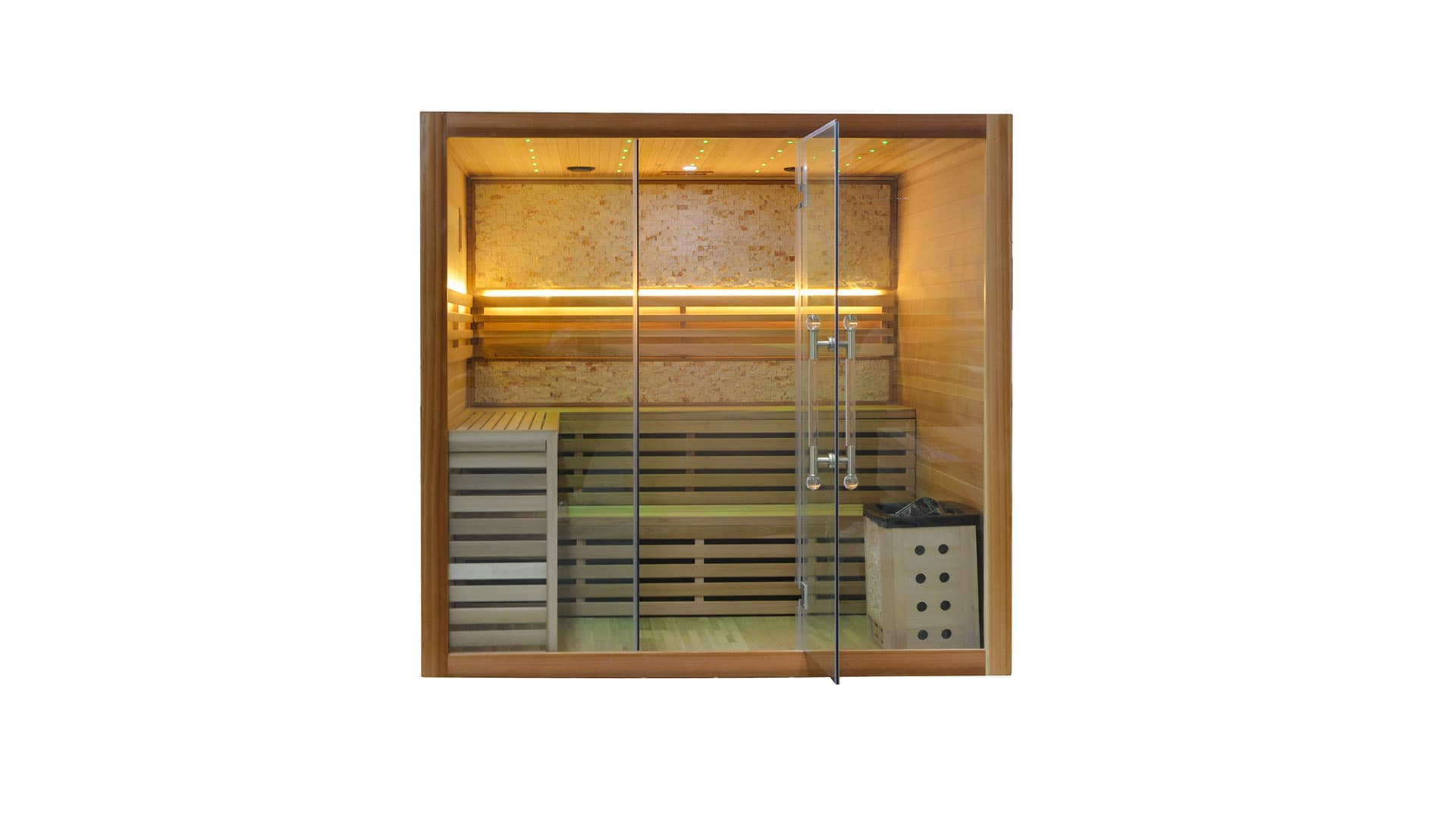 Innen Sauna Zedernholz 220 **SHOWROOM MODELL**