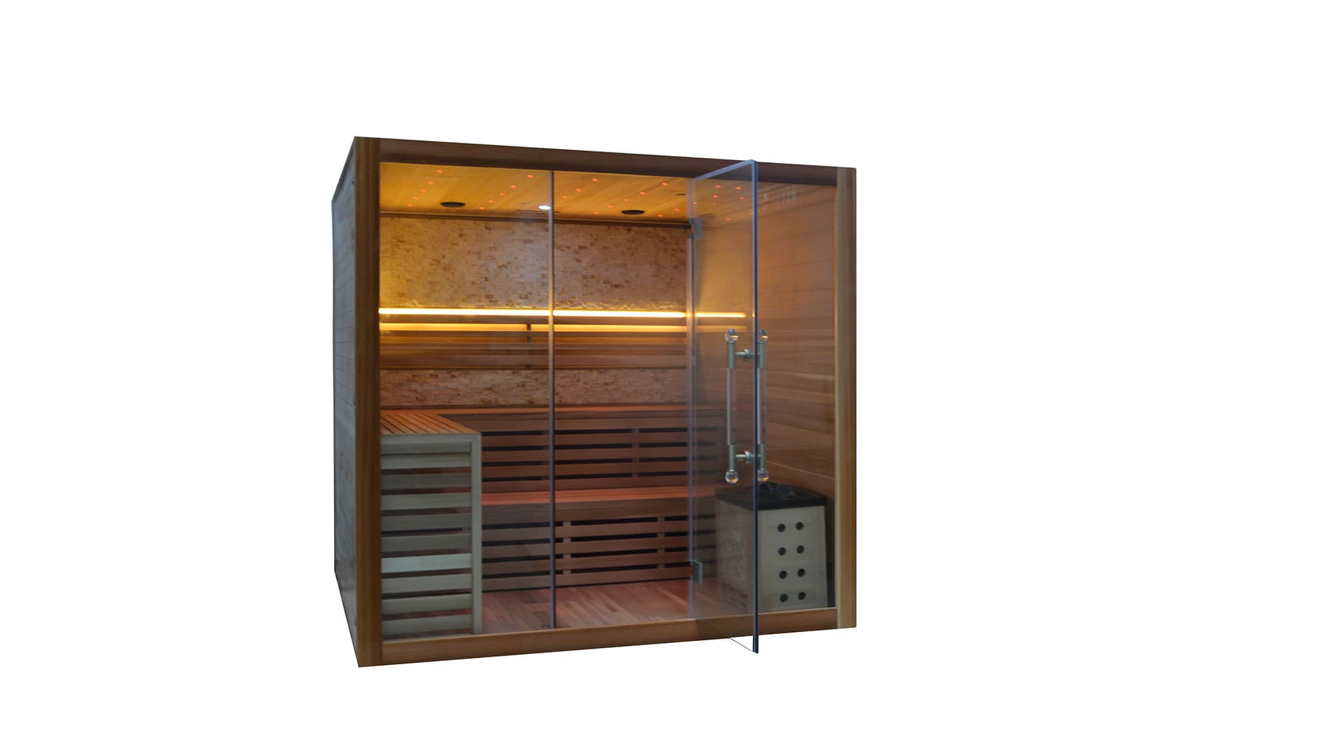 Innen Sauna Zedernholz 220 **SHOWROOM MODELL**