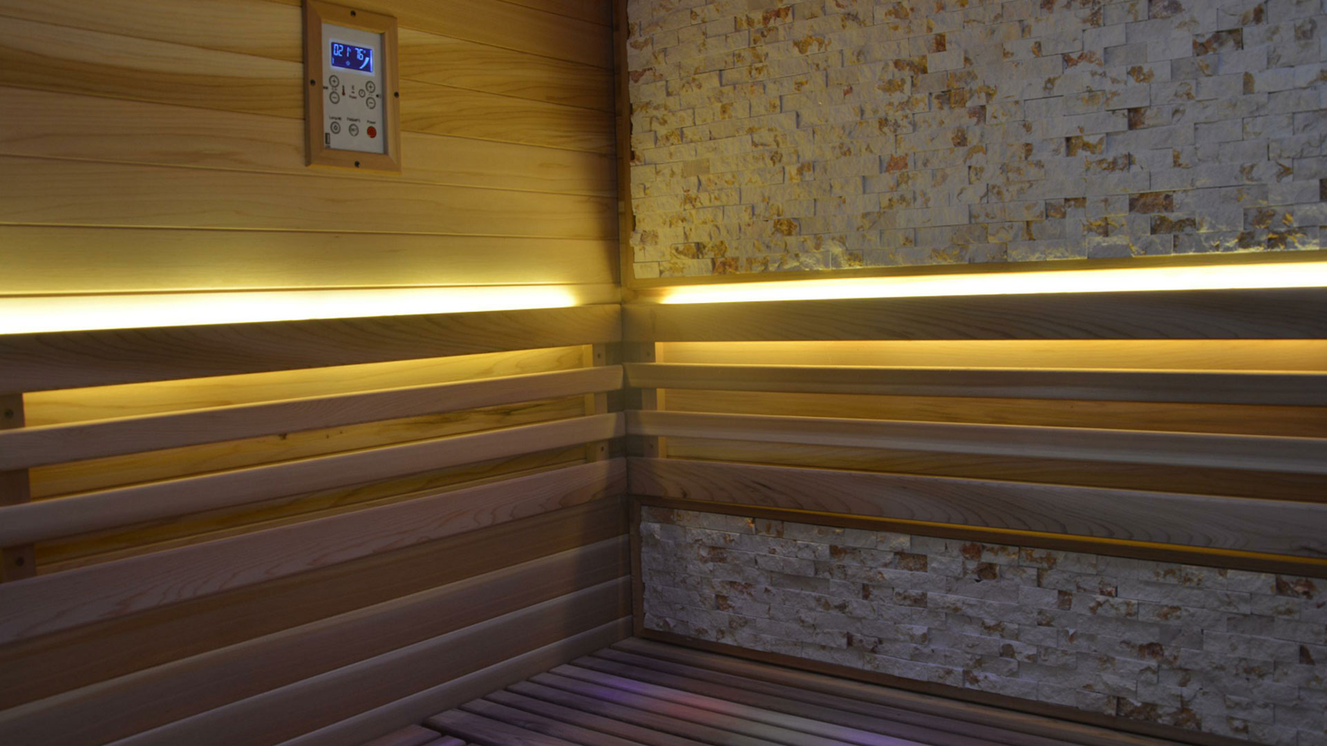 Innen Sauna Zedernholz 220 **SHOWROOM MODELL**