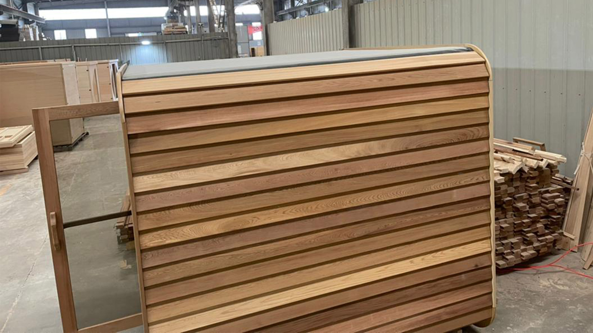 Aussensauna Panorama Zedernholz **Package DEAL**