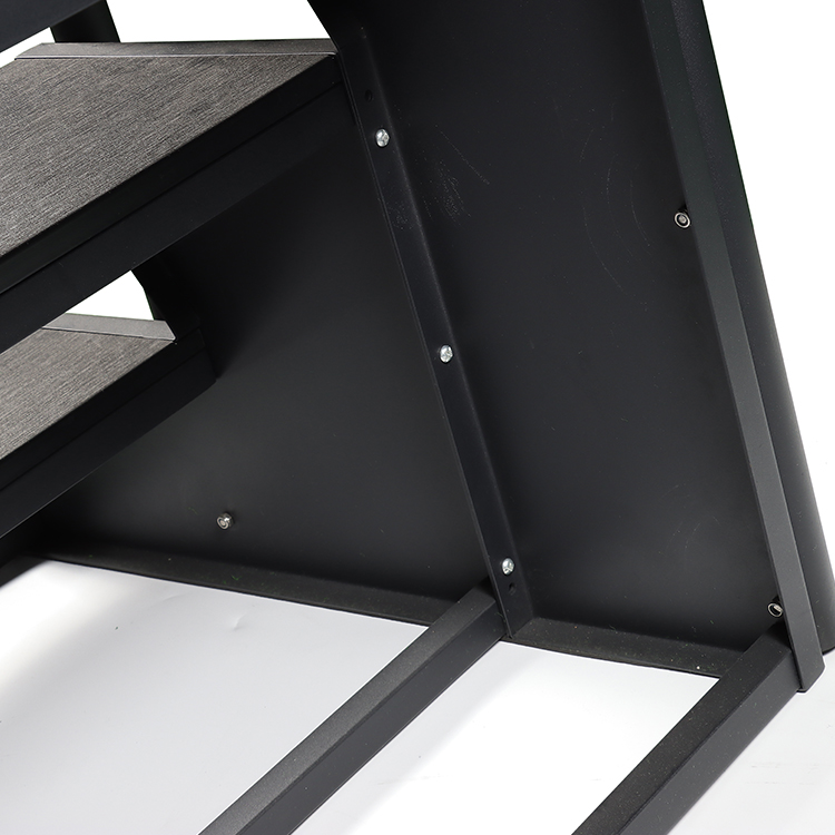 Treppe Set mit Geländer Set - 3 Stufen