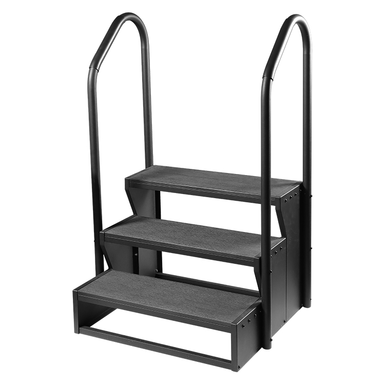 Treppe Set mit Geländer Set - 3 Stufen