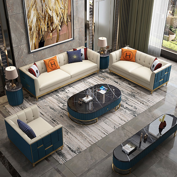 Sofa Set Mira Vollleder **Package DEAL**