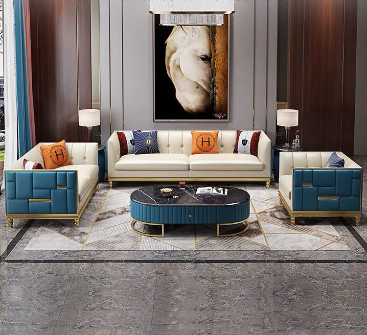 Sofa Set Mira Vollleder **Package DEAL**