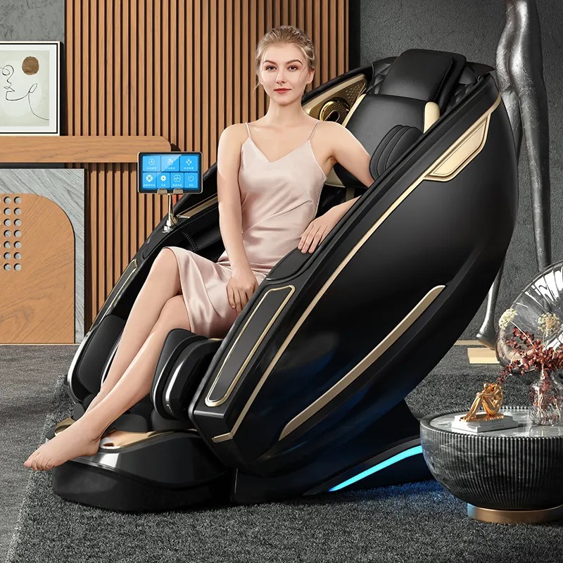 Massagesessel Schwarz Gold SMART iRelax **Platinum**