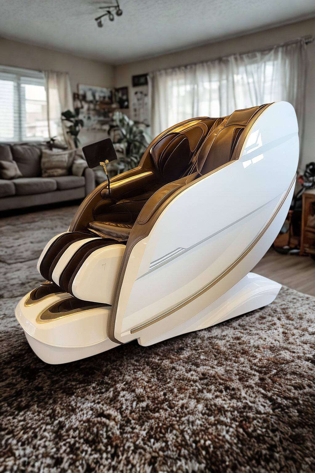 Massagesessel Braun Weiss SMART iRelax **Platinum**