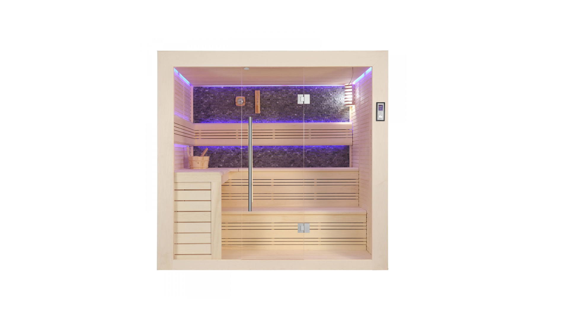 Innen Sauna Saas Fee Black Stone 2.0m