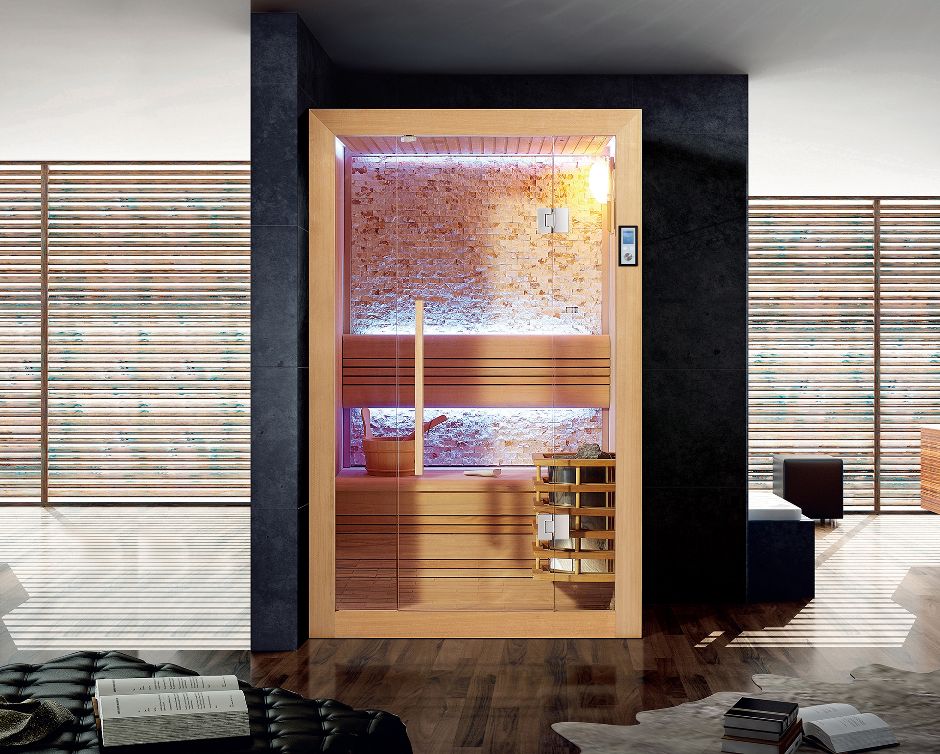 Innen Sauna Helsinki Black Stone