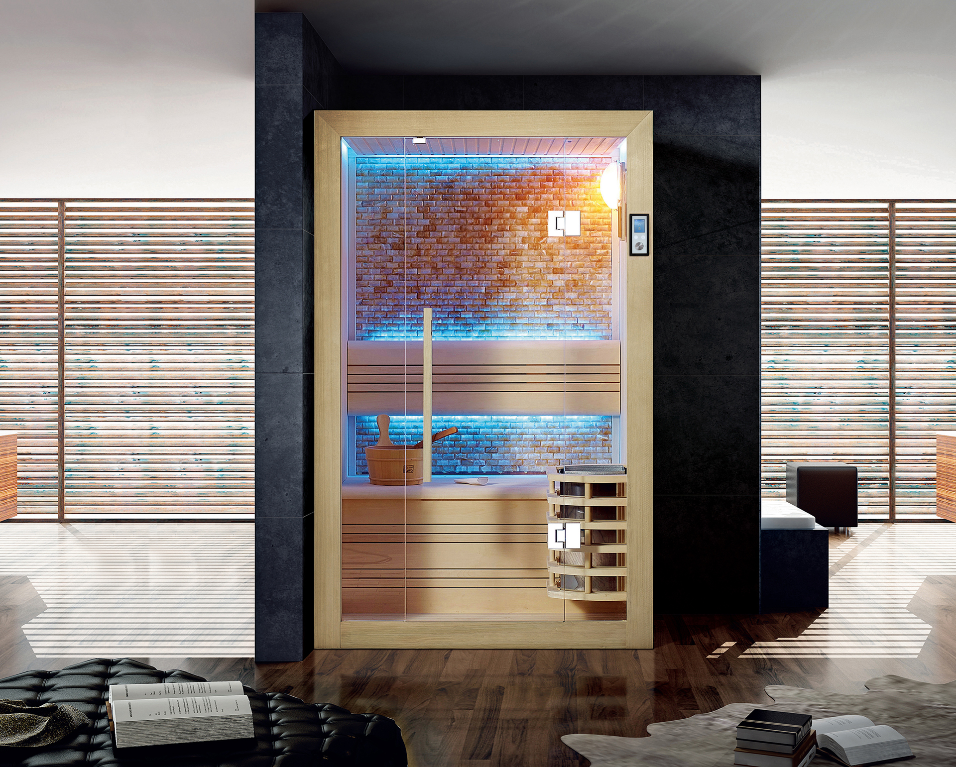 Innen Sauna Helsinki Black Stone