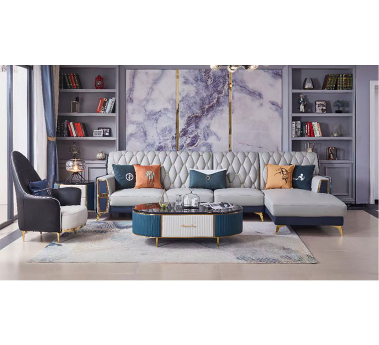 Sofa Set Latifa Vollleder **Showroom Modell**