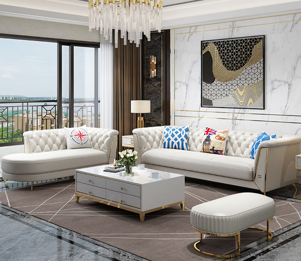 Sofa Set Yara Vollleder **Showroom Modell**