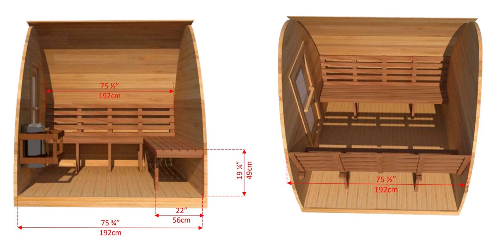 Aussensauna Pod **Package Deal**