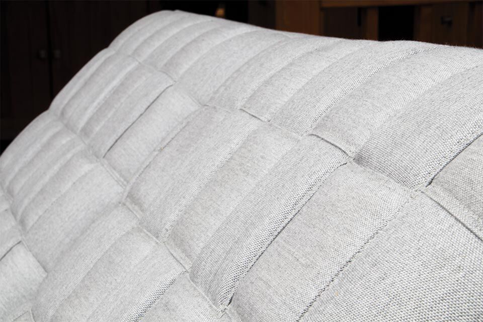 Sonnenliege Rock Weiss mit Teak **Platin Version**