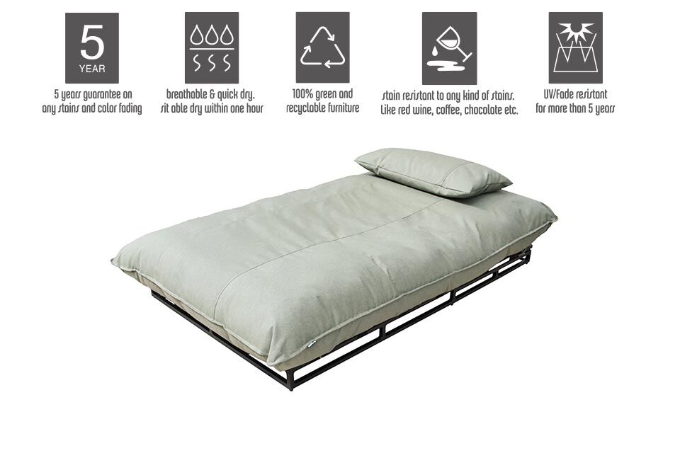 Sonnenliege Cozy Leaf für 2 Personen