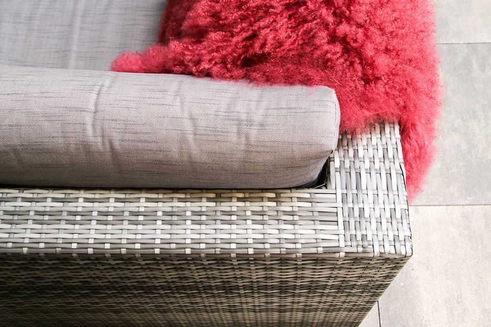 Loungeset Levy Anthrazit Rattan