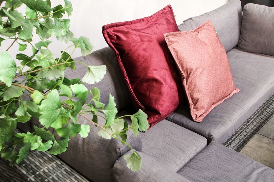Loungeset Levy Anthrazit Rattan