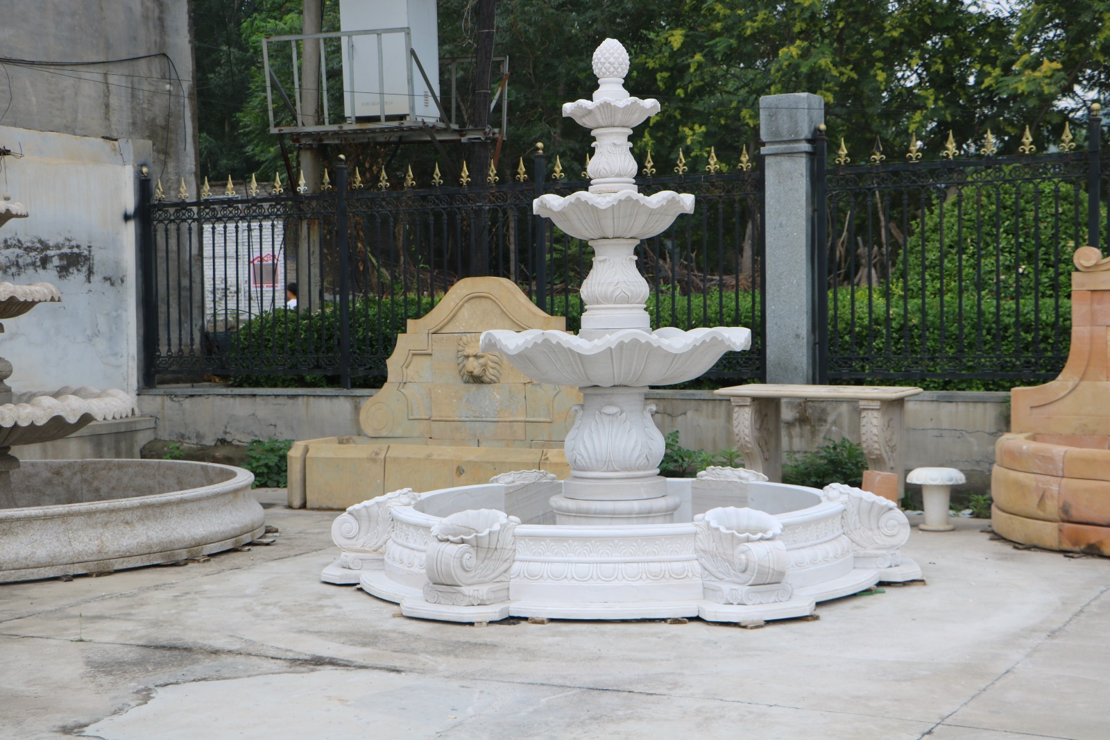 Arrigato Marmor Fontäne Springbrunnen 270cm