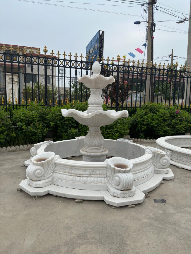 Arrigato Marmor Fontäne Springbrunnen 180cm