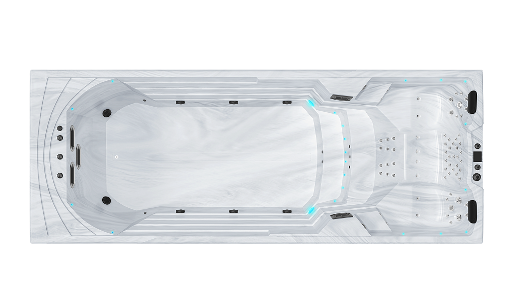 Swim Spa Denver LONG 155cm Plus **Platin Version**