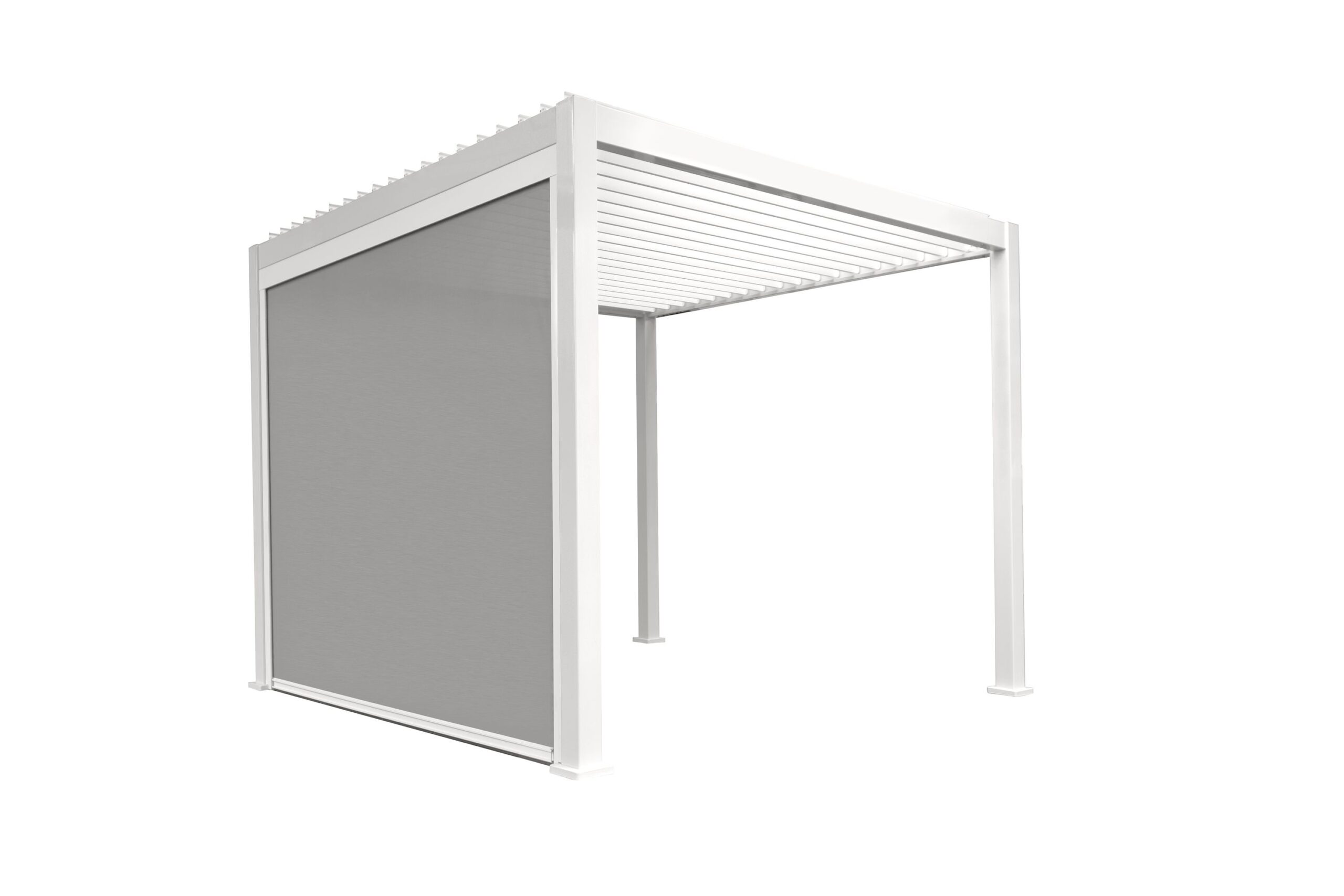 Seitenrollo zu Garten Pergola Premium 300 x 300 cm Grau