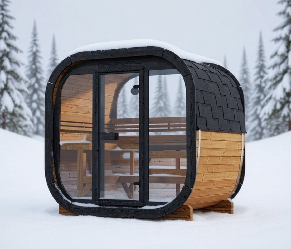 Outdoor Sauna Centurion 160 – **Platin Version**