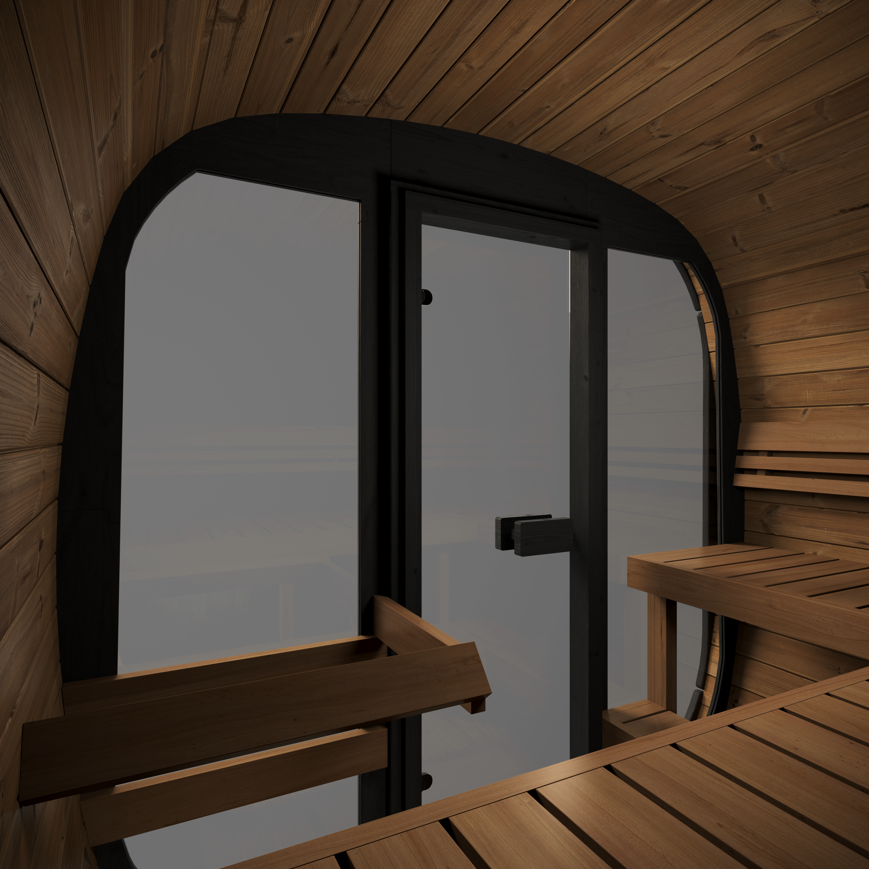 Outdoor Sauna Centurion 160 – **Platin Version**