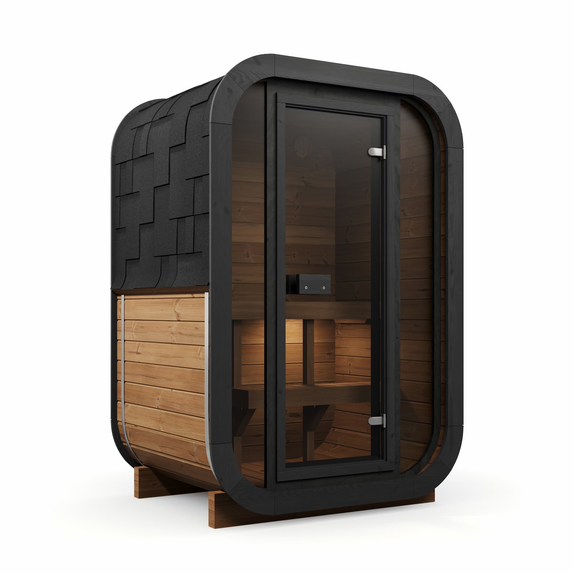 Outdoor Sauna Lumikko 130 – **Platin Version**