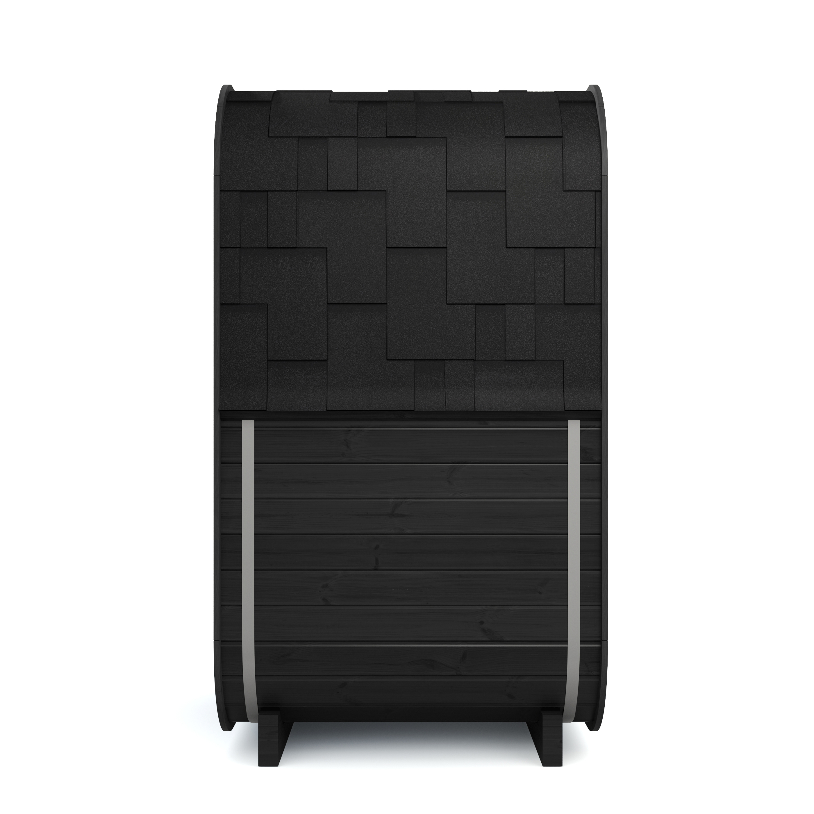 Outdoor Sauna Lumikko 130 FULL BLACK – **Platin Version**
