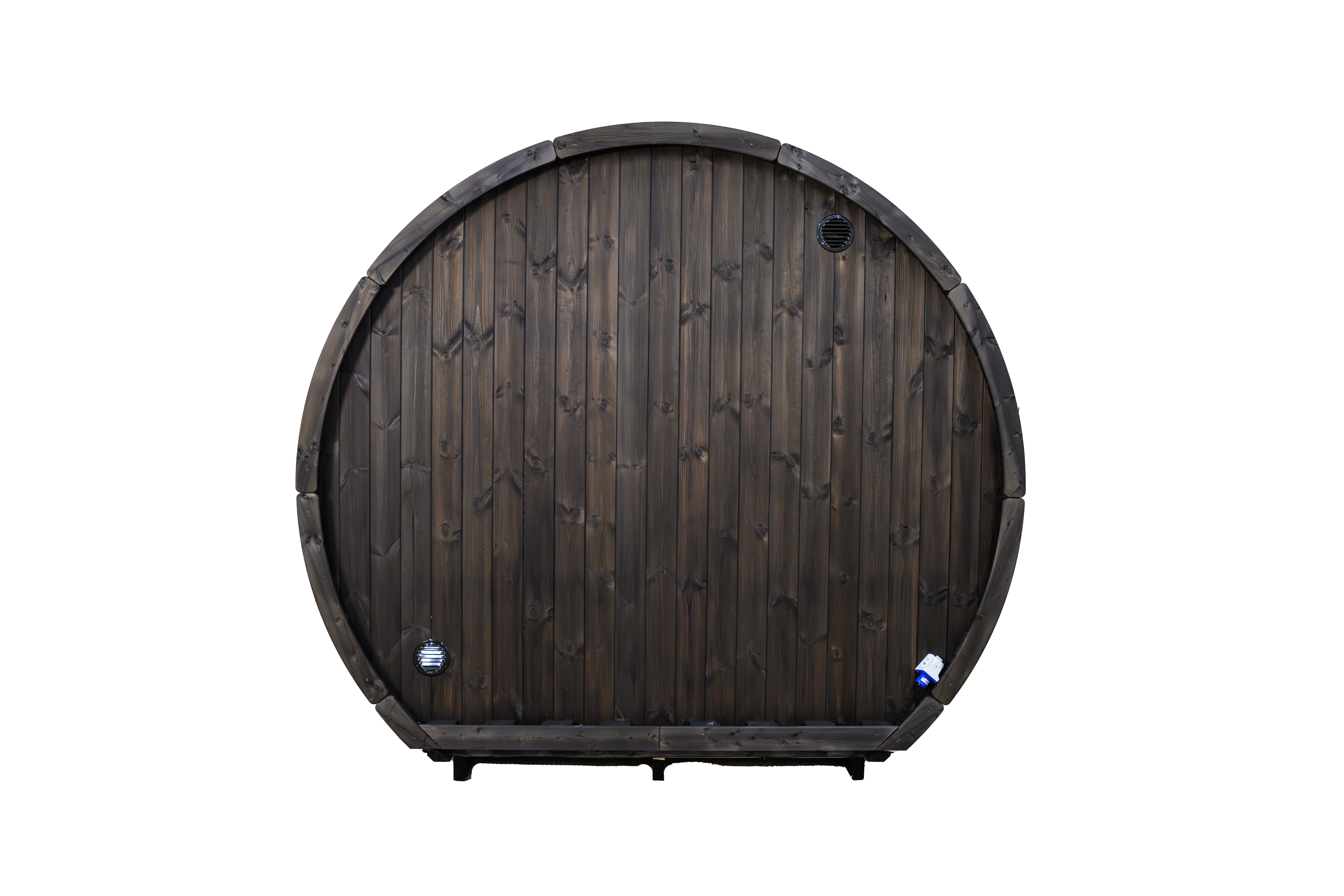 Outdoor Sauna AURORA 160 FULL BLACK Thermoholz – **Platin Version**