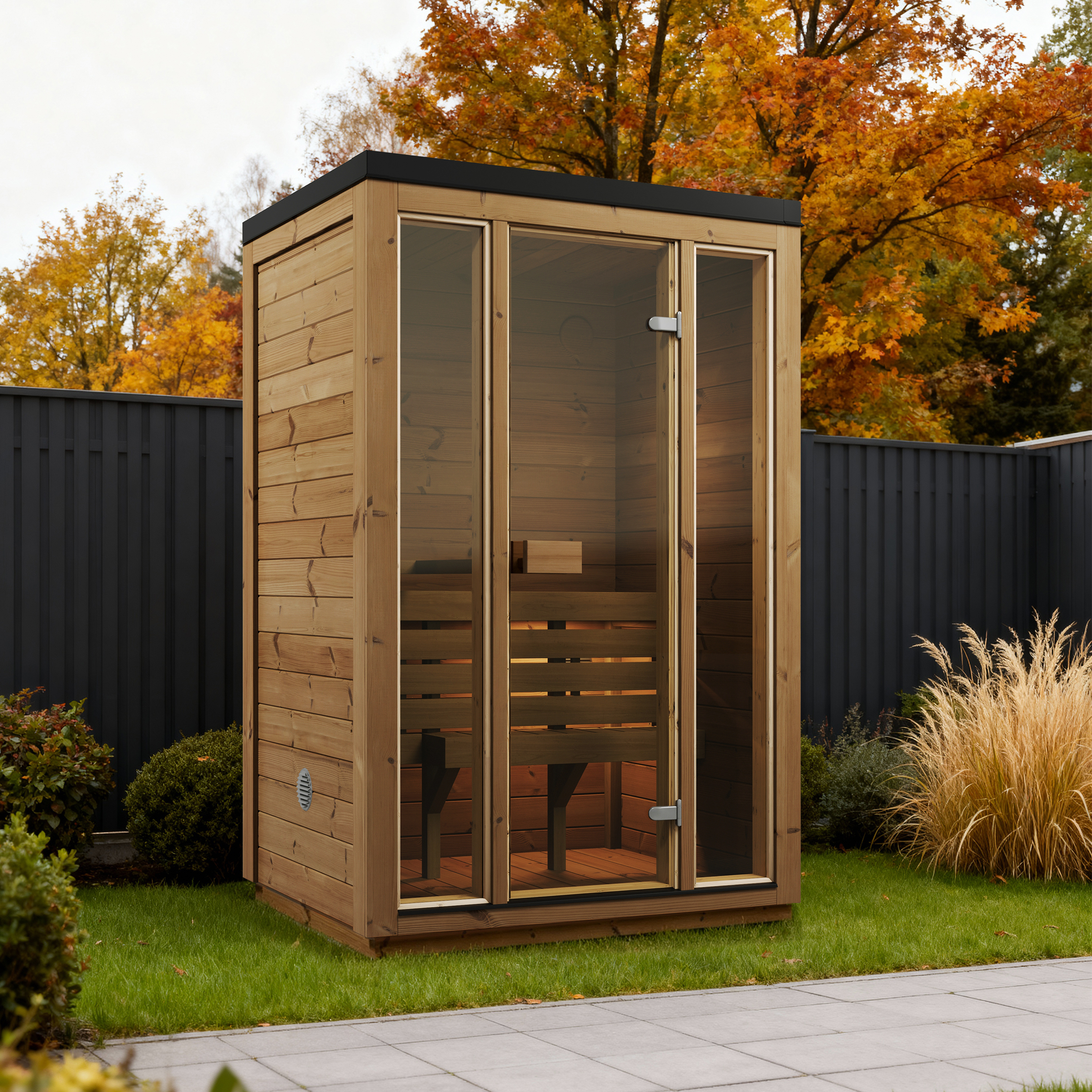 Outdoor Cube Sauna Nordella – **Platin Version**
