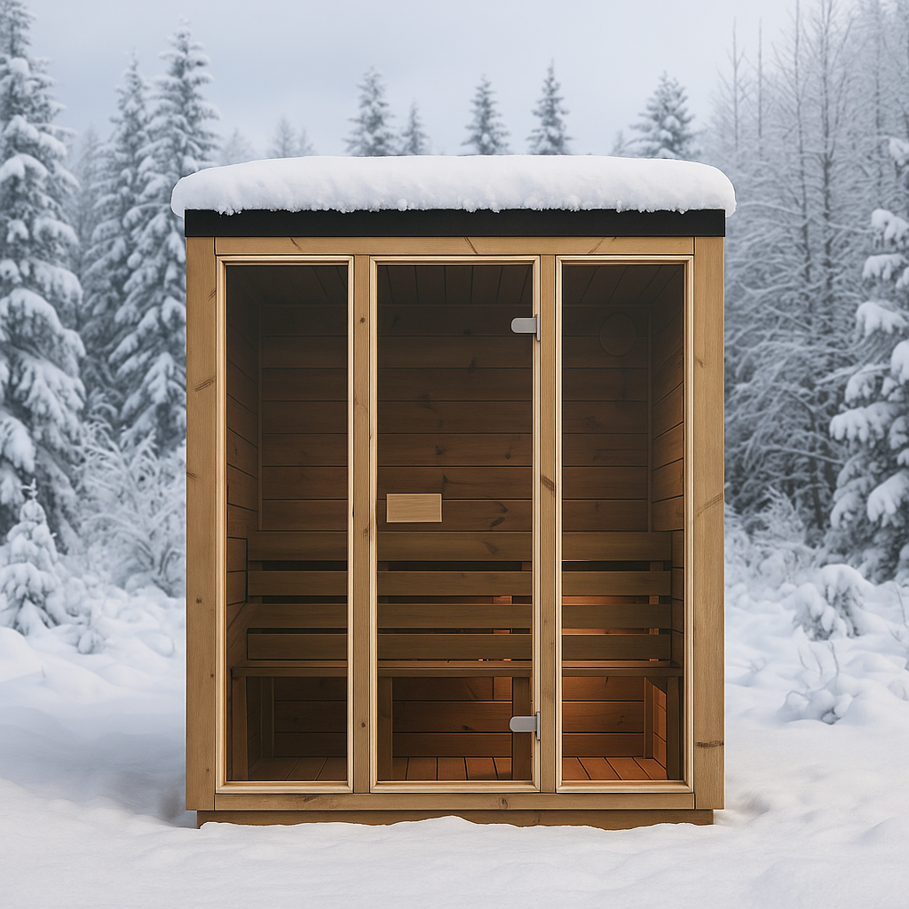 Outdoor Cube Sauna Nordella – **Platin Version**