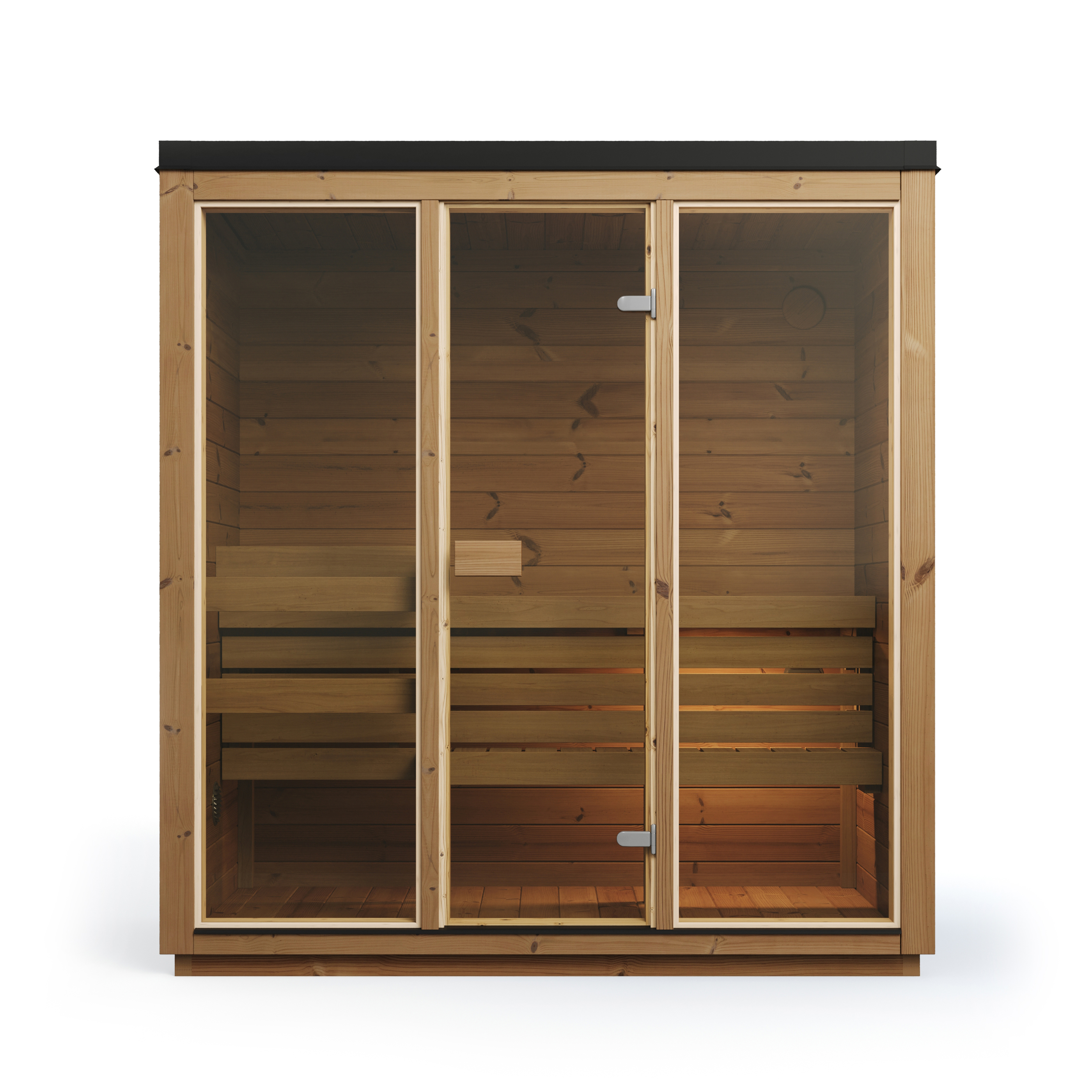 Outdoor Cube Sauna Lumo – **Platin Version**