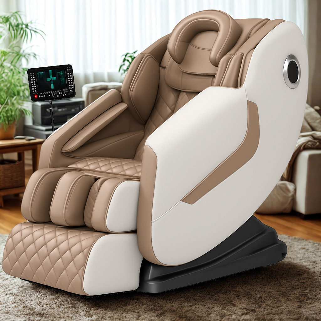 Massagesessel Beige iRelax **Platinum**